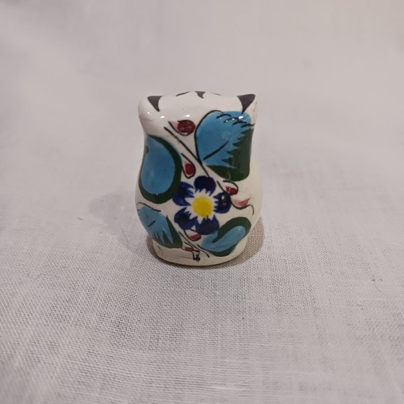 Talavera pottery tiny owl - Picture 4 of 7